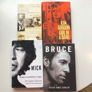 4 biographies: Obama, Jagger, Springsteen, Gordon
